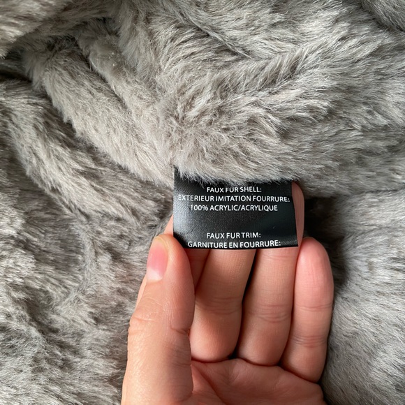 Adrienne Landau Faux Fur Plush Coat - Picture 6 of 9